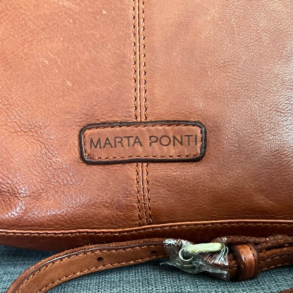 NWT MARTA PONTI LEATHER SMALL CROSSBODY SHOULDER BAG PURSE - Picture 14 of 16
